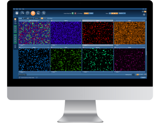 Oxford Instruments NanoAnalysis AZtecOne software on screen