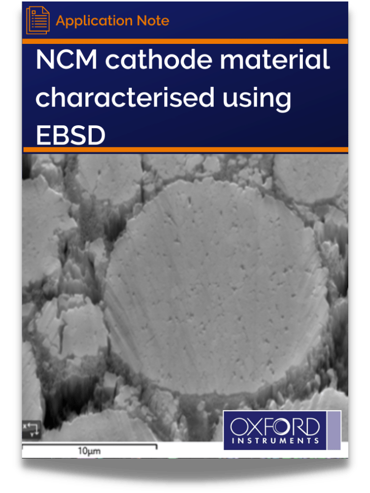 NCM Cathode Material Characterised using EBSD 