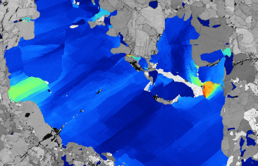 变形橄榄石晶粒中的亚晶粒